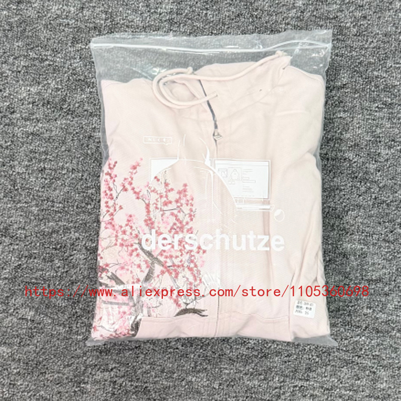 Streetwear Brand Logo - ใหม่มาแรง! เสื้อแจ็คเก็ต Derschutze สำหรับผู้ชายและผู้หญิง คุณภาพสูง ปักลายดอกไม้สีชมพู