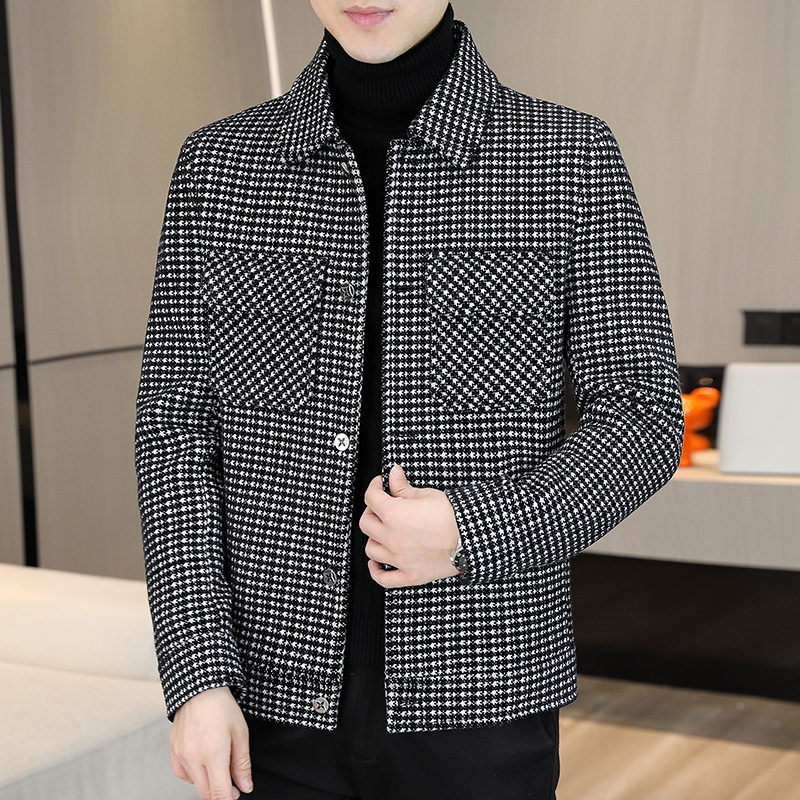 Streetwear Brand Fashion - ฤดูหนาวลายสก๊อตเสื้อแจ็คเก็ตผู้ชายแฟชั่นหนาสบายๆธุรกิจ Trench Coat สังคม Streetwear เสื้อกันหนาวผู้ชายเสื้อผ้า
