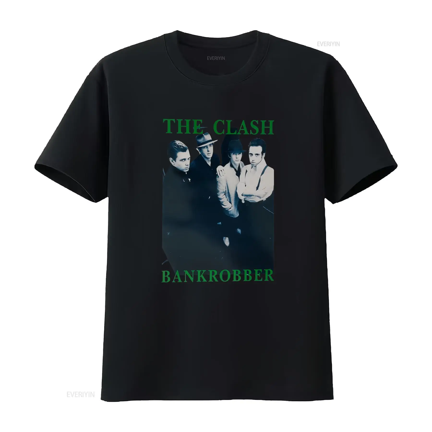 Streetwear Brand In Uk - เสื้อยืดผู้ชายสไตล์วินเทจ The Clash 'Bankrobber' ยุค 70's