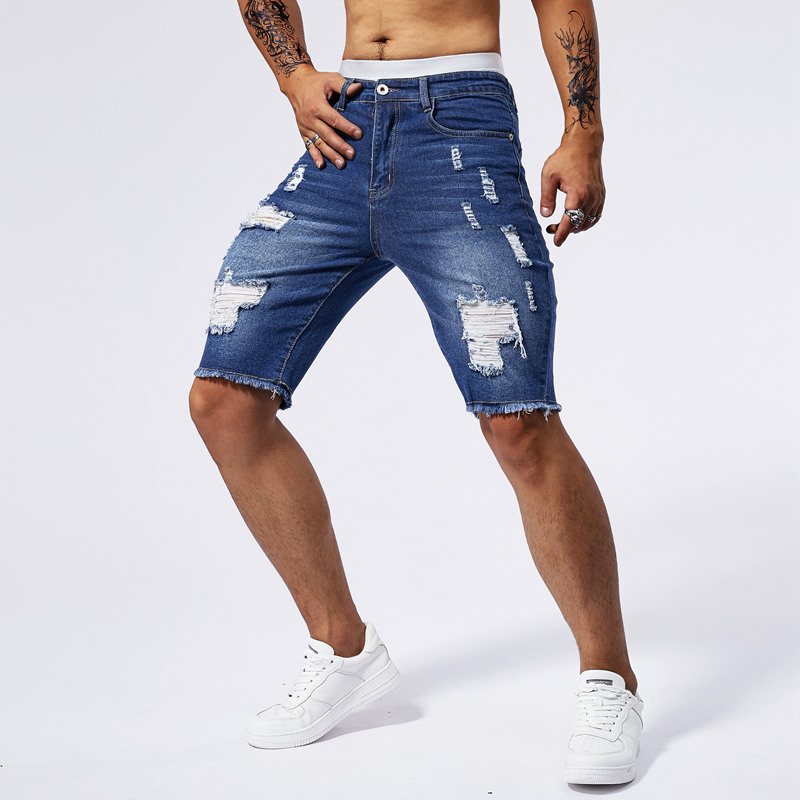 2025 ฤดูร้อนใหม่ผู้ชาย Ripped  - Streetwear Brand Fashion บทวิจารณ์และราคา