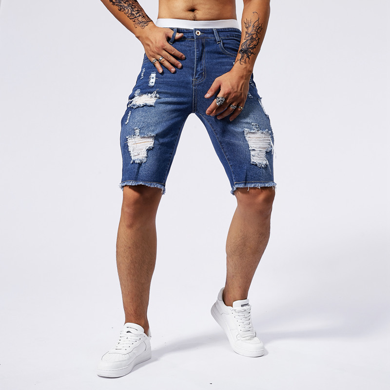 2025 ฤดูร้อนใหม่ผู้ชาย Ripped  - Streetwear Brand Fashion บทวิจารณ์และราคา