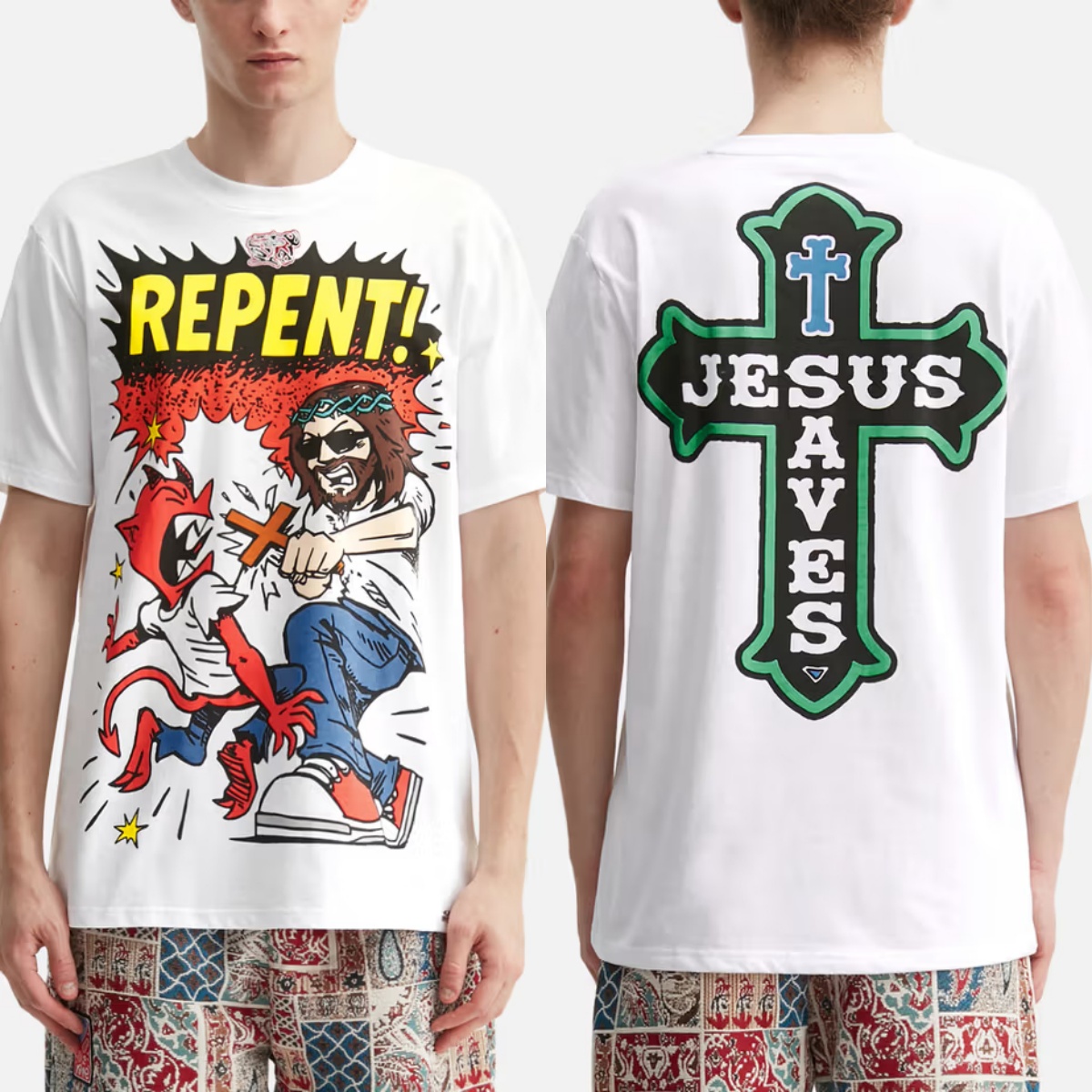 เสื้อยืดแบรนด์แฟชั่น Jesus Rep - Streetwear Brand Paris บทวิจารณ์และราคา