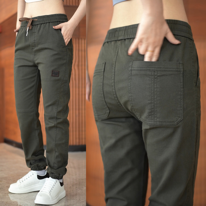 Slimยืดแฟชั่นสบายๆกางเกงผู้ชาย - Streetwear Brand Fashion บทวิจารณ์และราคา