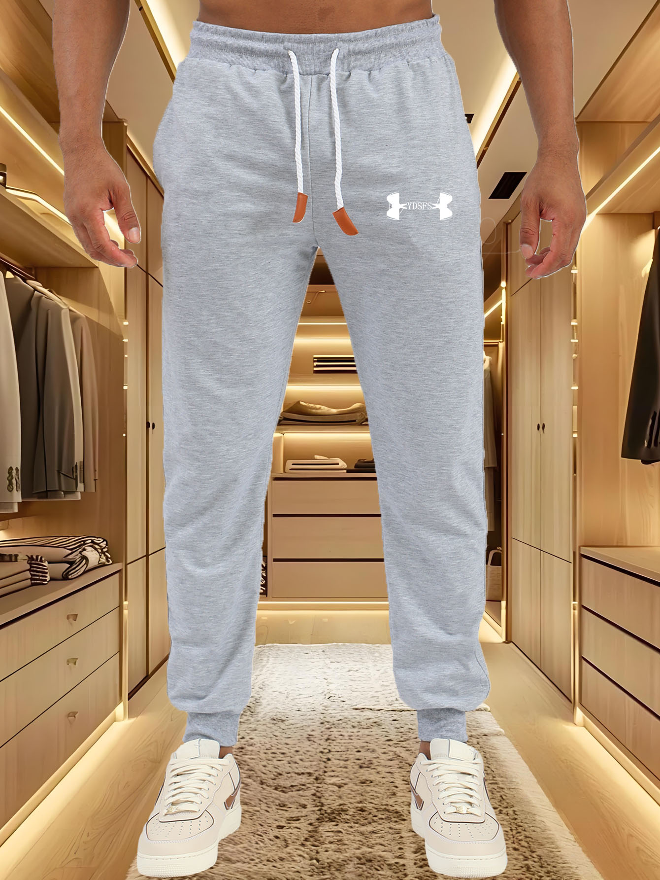 กางเกงจ็อกเกอร์ผู้ชาย แบรนด์กี - Streetwear Brand Logo บทวิจารณ์และราคา